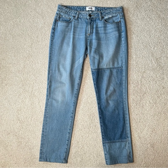 PAIGE Denim - Paige Patchwork Crop Jeans, Size 27